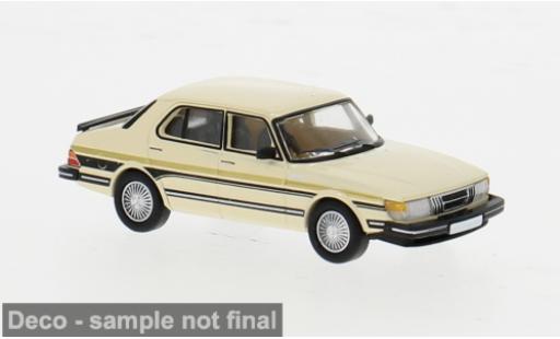 Modelauto Saab 900 Limousine Sedan beige/Dekor 1981 1/87 PCX87