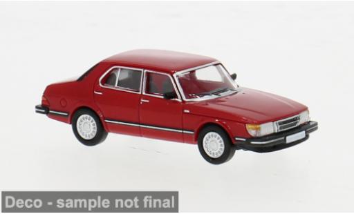 Modelauto Saab 900 Limousine Sedan rood 1981 1/87 PCX87