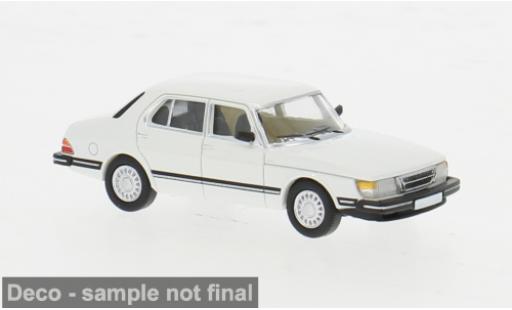 Modelauto Saab 900 Limousine Sedan wit 1981 1/87 PCX87