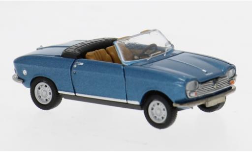 Modelauto Peugeot 204 Cabriolet blauw 1967 1/87 Brekina