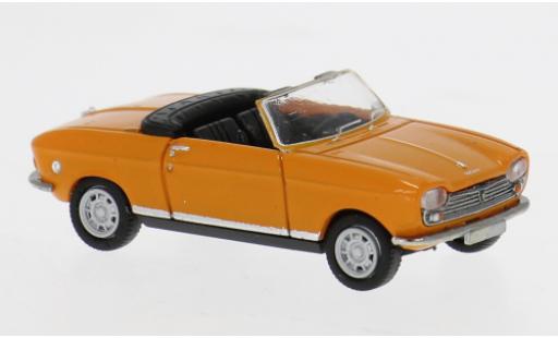 Modelauto Peugeot 204 Cabriolet oranje 1967 1/87 Brekina