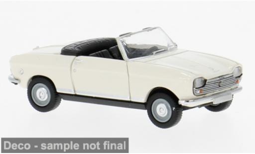 Modelauto Peugeot 204 Cabriolet wit 1967 1/87 Brekina