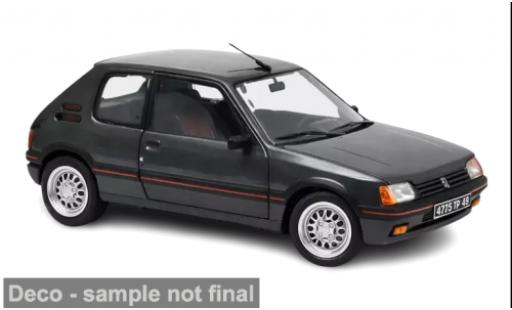 Modelauto Peugeot 205 GTI 1.6 antraciet 1989 1/18 Norev