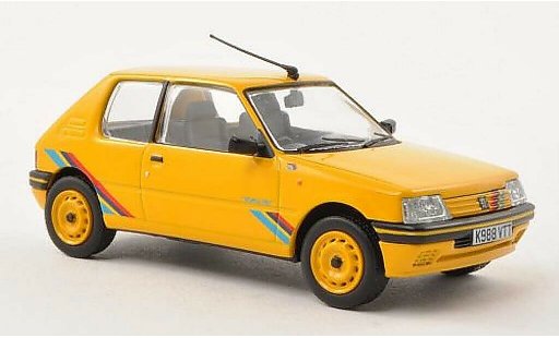 Peugeot 205 Rallye 1/43 Vanguards Rally geel RHD modelauto