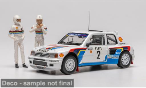 Modelauto Peugeot 205 Turbo 16 Rally Monte Carlo 1985 #2 A.Vatanen/T.Harryman 1/43 IXO