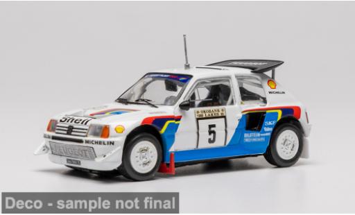 Modelauto Peugeot 205 Turbo 16 16V Evo 2 1000 Lakes Rally 1986 #6 S.Blomqvist/B.Berglund 1/43 IXO