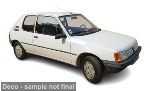 Modelauto Peugeot 205 XR wit 1985 1/87 Norev