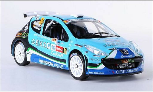 Peugeot 207 S2000 1/43 IXO No.11 New Caen Rally Sport Rally Ypern 2010 /C.Cokelaere modelauto