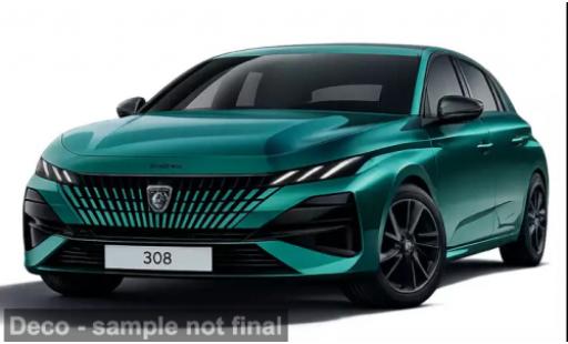 Modelauto Peugeot 308 GT Hybrid turquoise 2026 1/43 Norev