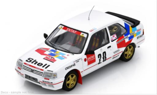 Modelauto Peugeot 309 GTI Rally Monte Carlo 1990 #20 F.Delecour/C.Tilber 1/43 Spark