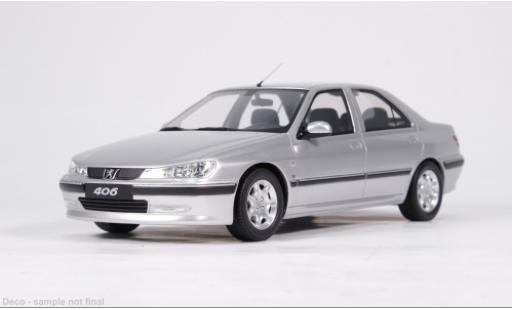 Modelauto Peugeot 406 Base 3.0 V6 24V grijs 2000 1/18 Ottomobile