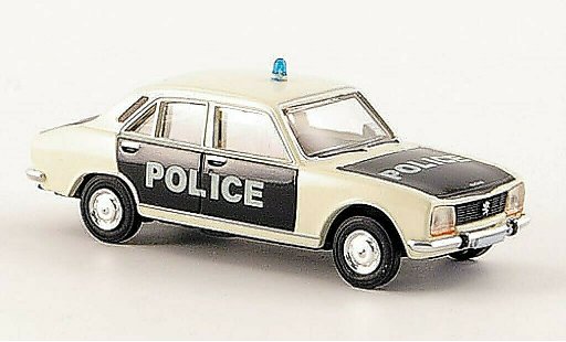 Peugeot 504 Berline 1/87 Brekina Sedan Politie Politie-Sedan modelauto