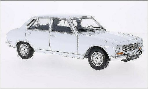 Peugeot 504 Berline 1/18 Welly Sedan wit 1975 modelauto