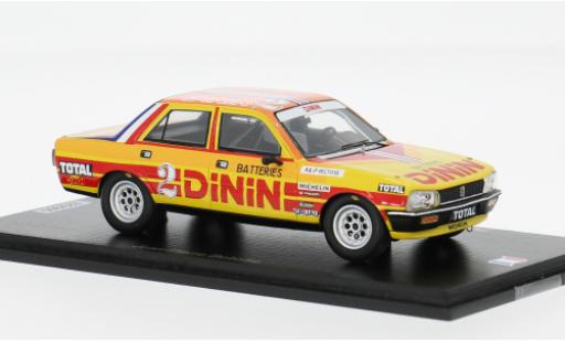 Modelauto Peugeot 505 Base Championnat de France Production Montlery 1980 #2 J-P.Beltoise 1/43 Spark