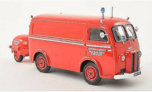 Peugeot D3 Base 1/43 Eligor Bestelwagen Sapeurs Brandweer Ville de Saint Prest met Motorpumpe modelauto