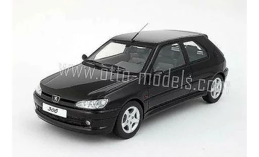 Peugeot 306 S16 1/18 Ottomobile zwart 1998 modelauto