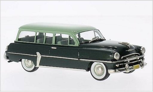 Plymouth Belvedere Suburban 1/43 Brooklin metallic groen/groen 1954 modelauto