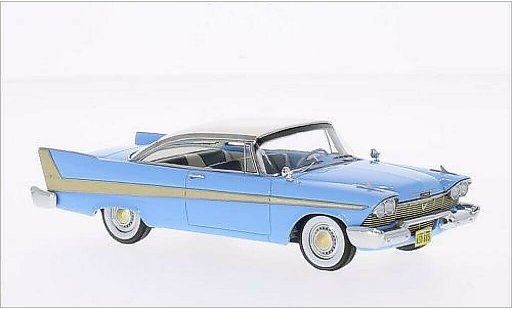 Plymouth Fury Hardtop 1/43 Neo blauw/wit 1958 modelauto