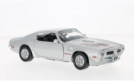 Modelauto Pontiac Firebird Trans Am grijs 1/24 Motormax