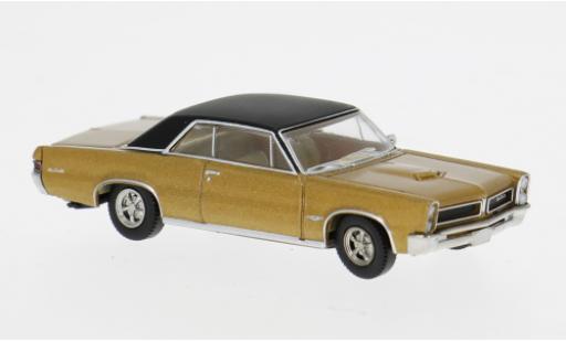 Modelauto Pontiac GTO Coupe gold/zwart 1965 1/87 Brekina
