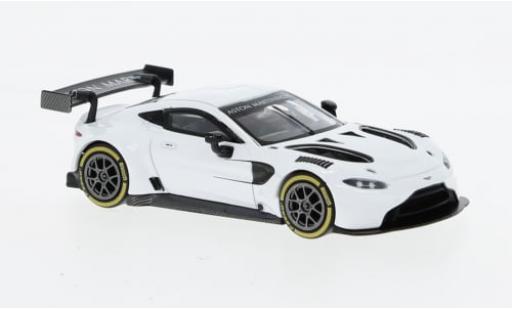 Modelauto Aston Martin Vantage gt3 wit 1/64 Pop Race