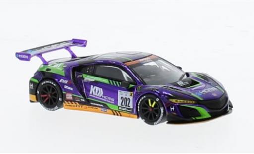 Modelauto Honda NSX GT3 EVO22 No.202 KCMG 1/64 Pop Race