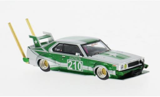 Modelauto Nissan Skyline C210 () Bosozuko Style groen/grijs 1/64 Pop Race