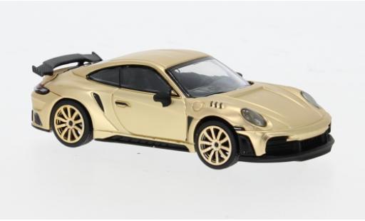 Modelauto Porsche 911 S tinger GTR gold 1/64 Pop Race