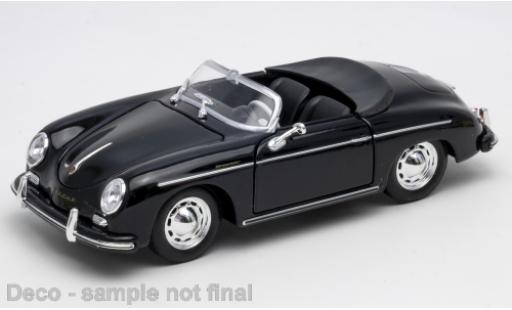 Modelauto Porsche 356 A A A Speedster zwart 1/24 Welly