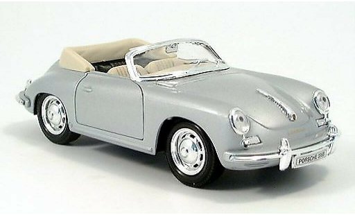 Porsche 356 B B 1/24 Welly Cabriolet grijs modelauto