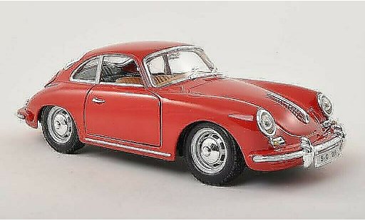 Porsche 356 B B 1/24 Burago rood 1961 modelauto