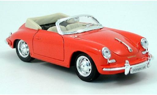 Modelauto Porsche 356 B B B rood 1/24 Welly