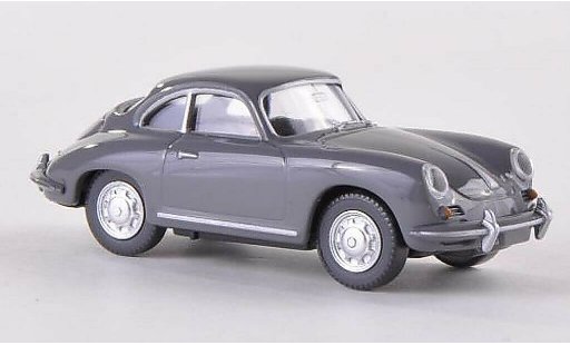 Porsche 356 Base 1/87 Wiking SC Coupe grijs modelauto