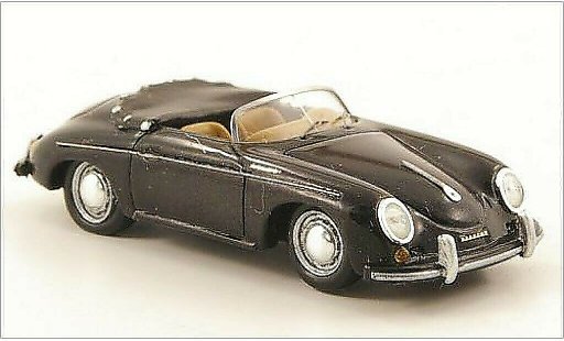 Porsche 356 Speedster 1/87 Spark zwart 1958 modelauto