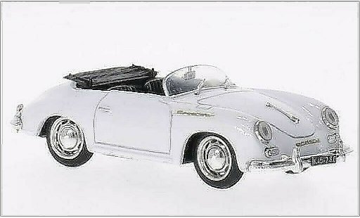 Porsche 356 Speedster 1/43 Brumm wit 1950 modelauto