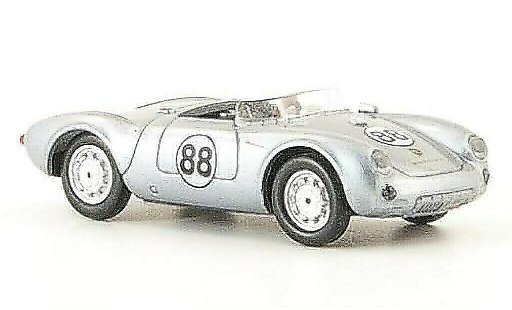 Porsche 550 1953 1/87 Ricko Spyder No.88 grijs modelauto