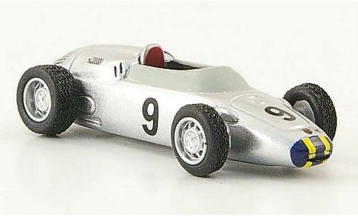 Porsche 718 Base 1/87 Bub formule 2 No.9 J.Bonnier grijs modelauto