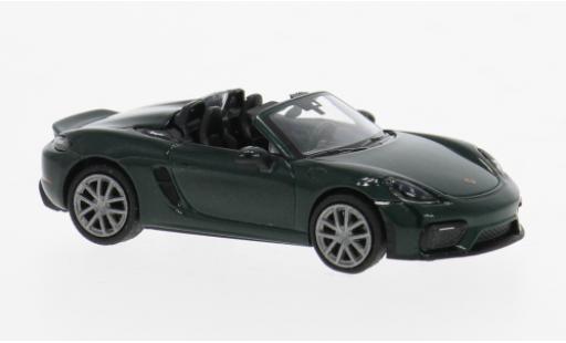 Modelauto Porsche 718 Spyder (98 groen 1/87 Minichamps