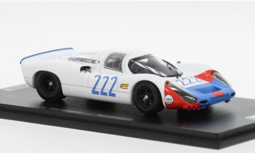 Modelauto Porsche 907 Base Targa Florio 1968 #222 H.Hermann/J.Neerpasch 1/43 Spark