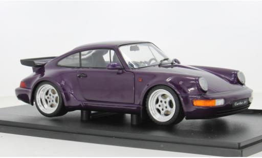 Modelauto Porsche 911 Turbo paars 1/18 Solido