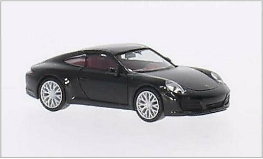 Porsche 911 S 1/87 Herpa Carrera zwart 2015 modelauto