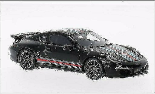 Porsche 911 S 1/43 Spark Carrera Aerokit zwart 2014 modelauto