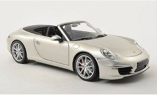 Porsche 911 S 1/18 Minichamps Carrera Cabriolet grijs 2011 modelauto