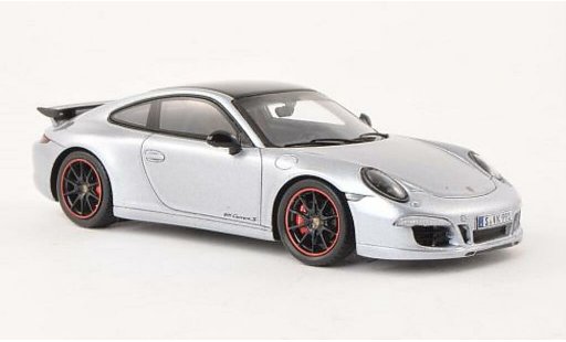 Porsche 911 S 1/43 Spark Carrera Exclusive grijs modelauto