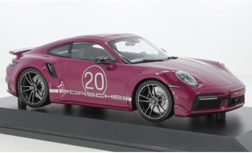 Modelauto Porsche 911 Base Turb rood 1/18 Minichamps