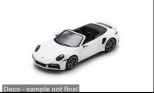 Modelauto Porsche 911 Turbo s Cabriolet wit 1/43 Spark