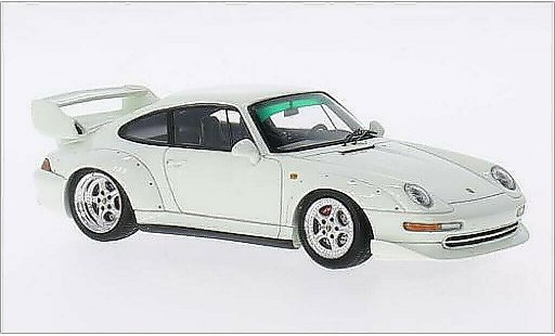 Porsche 911 Base 1/43 Spark GT wit 1995 modelauto