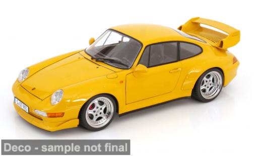 Modelauto Porsche 911 GT2 geel 1996 1/12 KK Scale