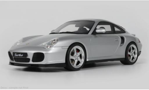 Modelauto Porsche 911 Turbo (996.2) grijs 2001 1/18 GT Spirit