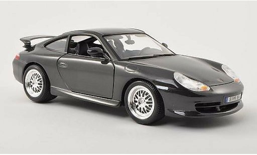 Porsche 911 GT3 1/18 Burago grijs 1997 modelauto